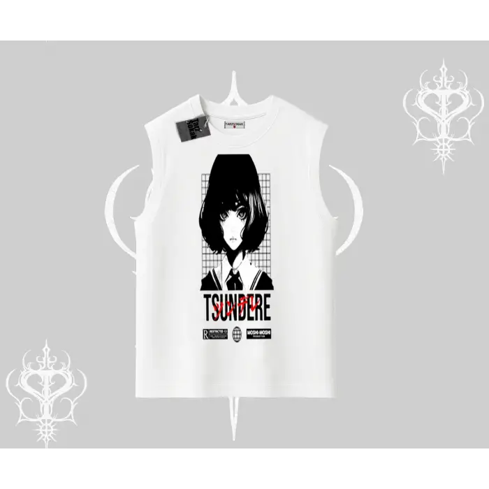 Kolsuz Tshirt Tsundere Anime Japanese Style Baskılı