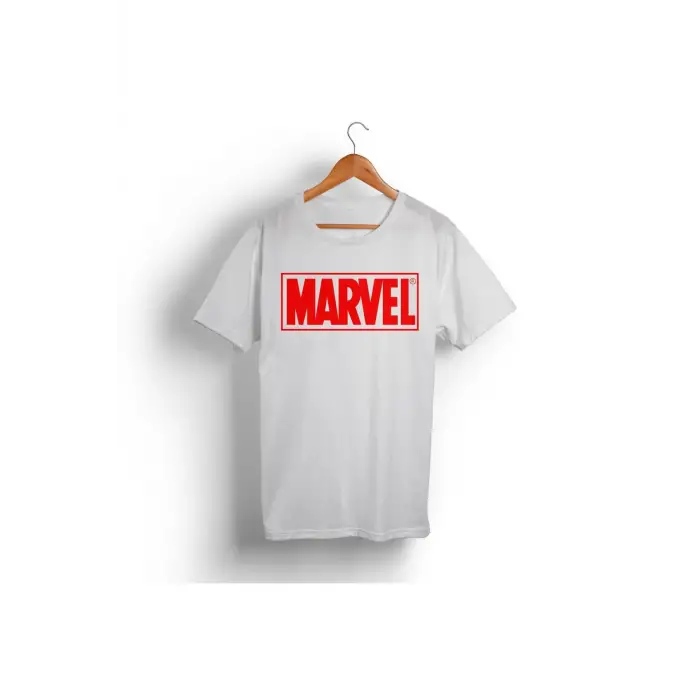 Küçük Marvel Logo Tişört