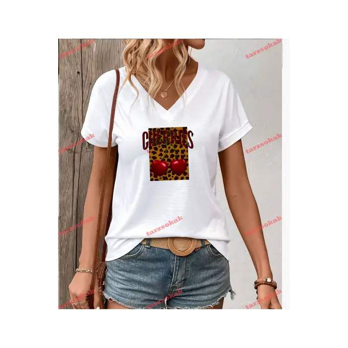 LEOPAR DESENLİ CHERRIES