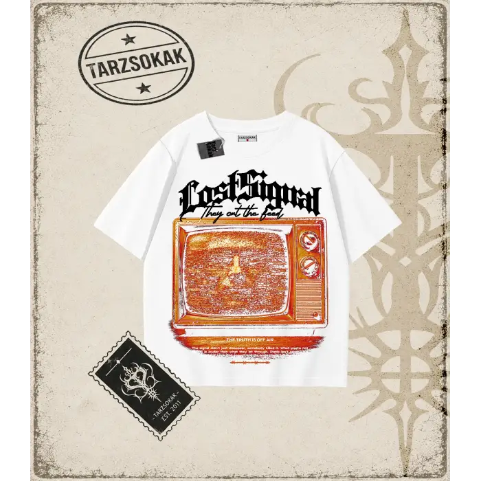 LOST SIGNAL Oversize Unisex Tişört