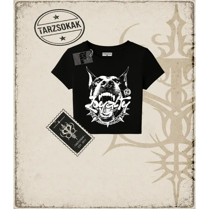 LOYALTY HALFTONE Kadın Baby Tee