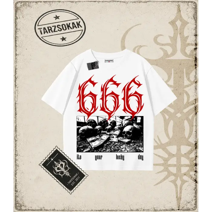 LUCKYDAY Oversize Unisex Tişört