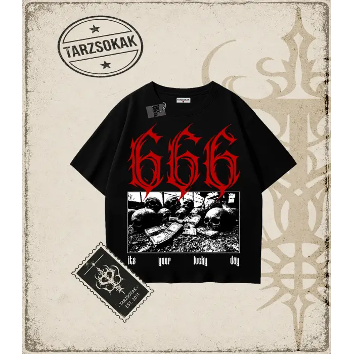 LUCKYDAY Oversize Unisex Tişört