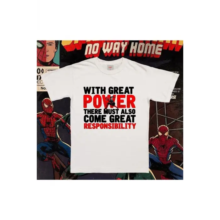 Marvel Spiderman No Way Home Great Power Tshirt