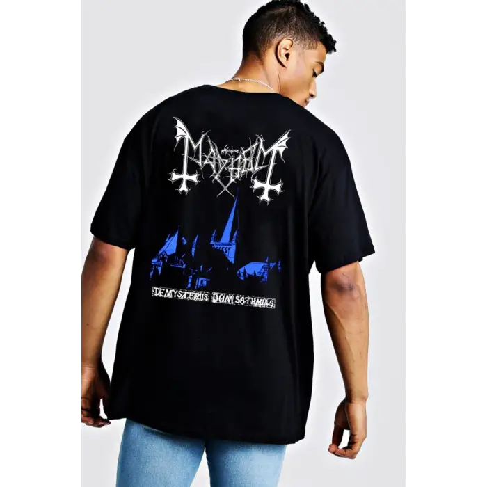 Mayhem De Mystriis Dom Sathanas Oversize Unisex Tişört