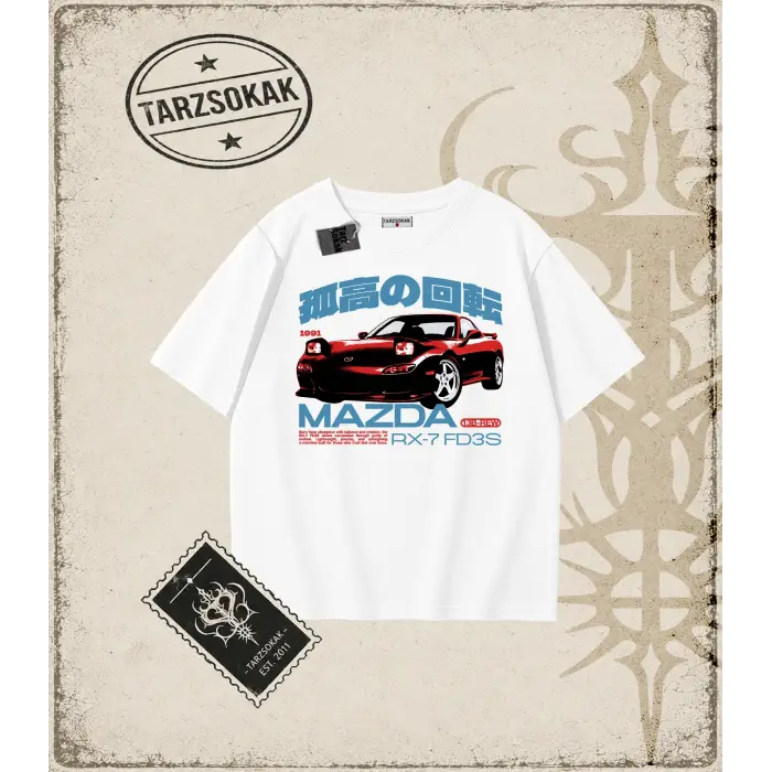 MAZDA RX7 Oversize Unisex Tişört
