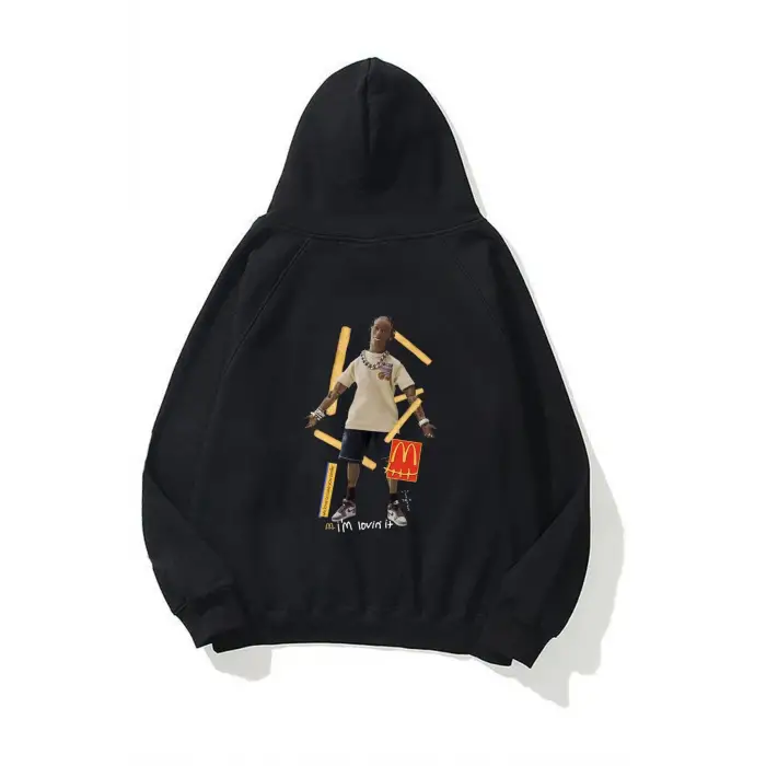 Mc Crew Cactus Jack Unisex Siyah Sweatshirt