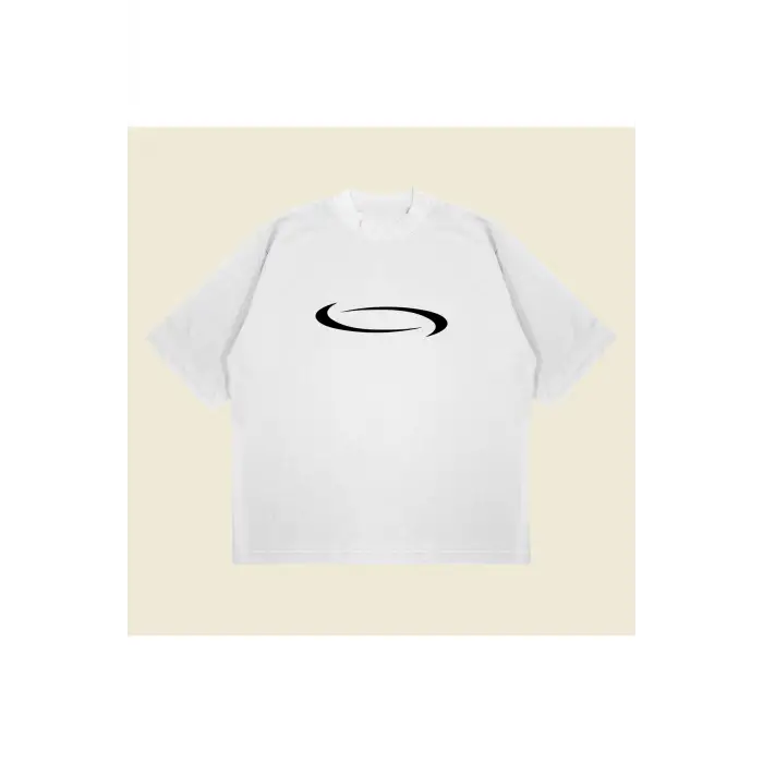 Mclaren Baskılı Oversize Unisex Pamuklu Nefes Alan Kalın Kumaşlı