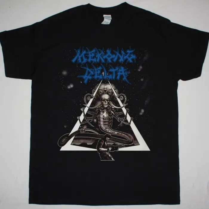 MESHUGGAH 5 FACES NEW BLACK T-SHIRT ÖN BASKILI
