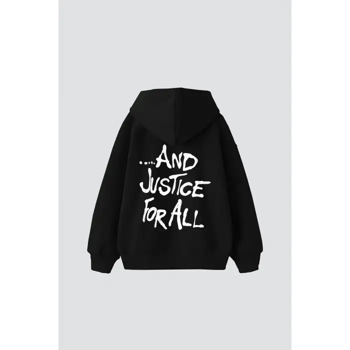 Metallica And Justice For All Baskılı Oversize Unisex Siyah