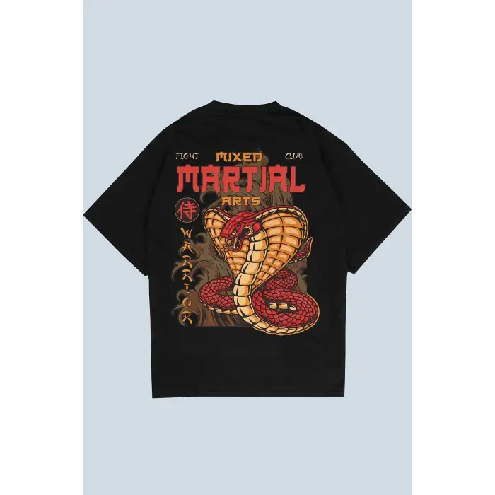 MMA Siyah Oversize Unisex T-shirt