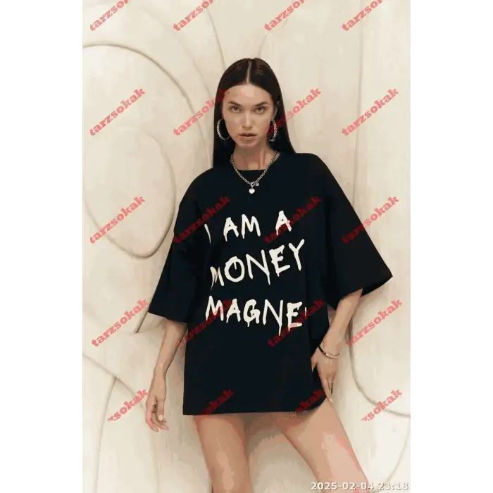 Money Magnet SİYAH Oversize