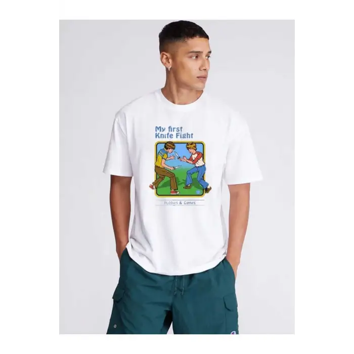 My First Knife Fight Baskılı Tshirt