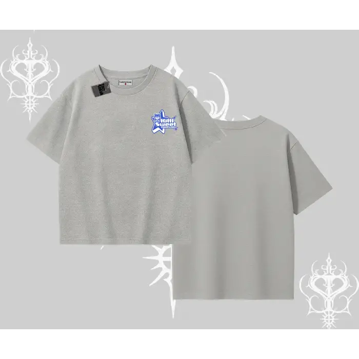 My Mood Right Now Yazılı Sevimli Kedi Oversize Tshirt