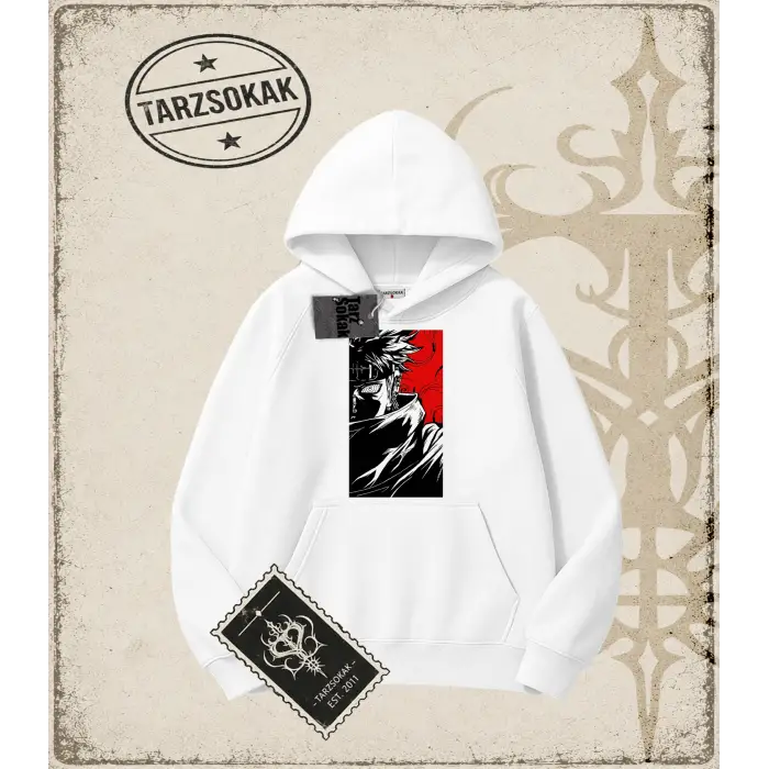 Naruto Anime Baskılı Oversize Unisex Kapşonlu Sweatshirt