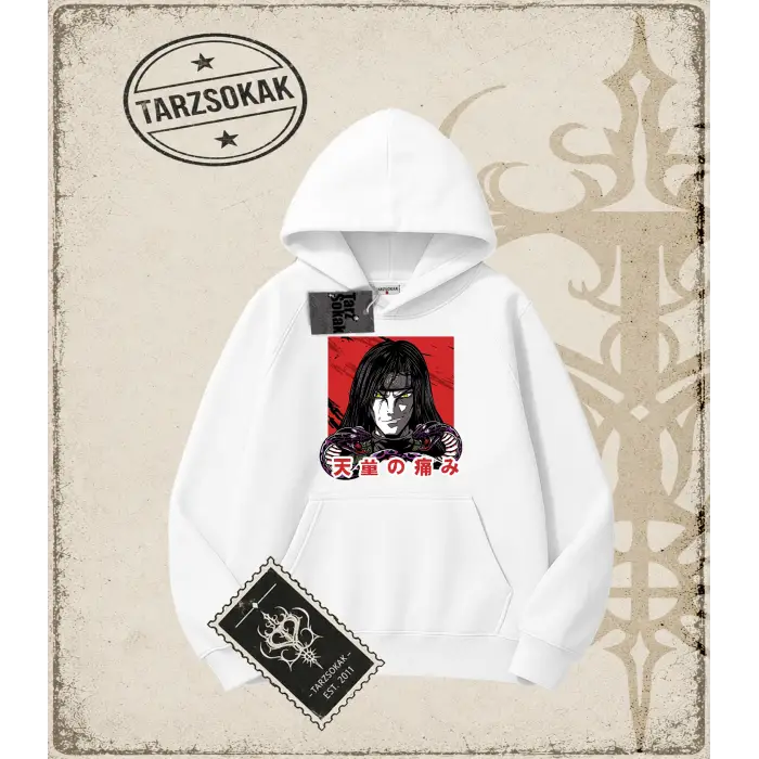Naruto Anime Baskılı Oversize Unisex Kapşonlu Sweatshirt