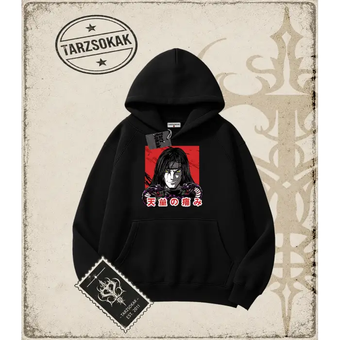Naruto Anime Baskılı Oversize Unisex Kapşonlu Sweatshirt