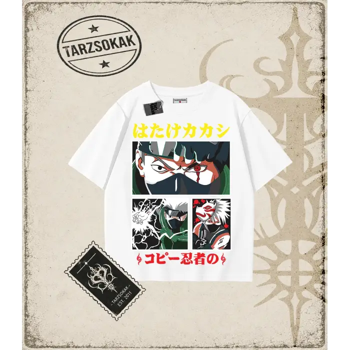 Naruto Anime Baskılı Oversize Unisex Tişört