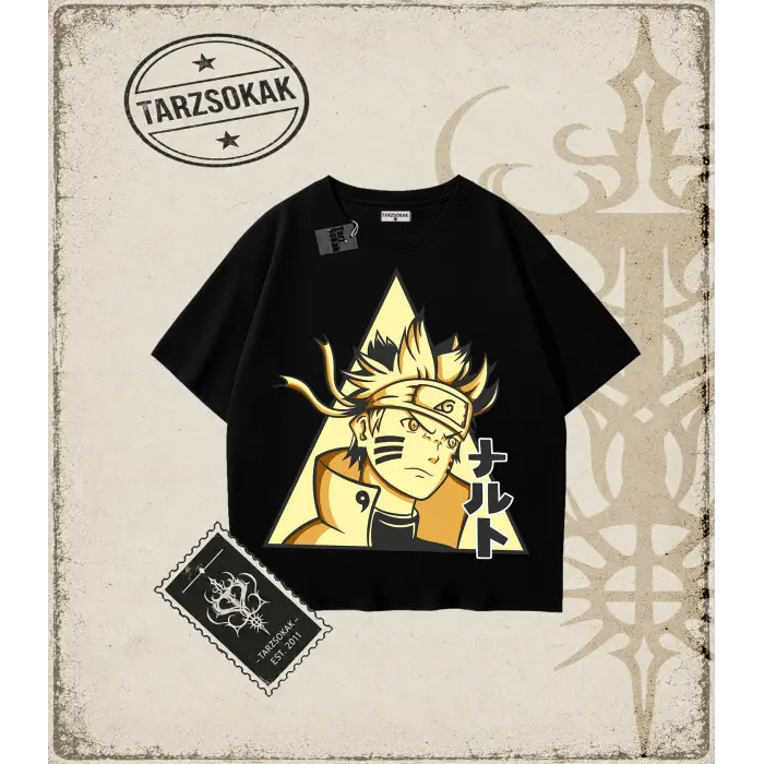 Naruto Anime Baskılı Oversize Unisex Tişört