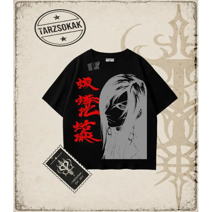 Naruto Anime Baskılı Oversize Unisex Tişört