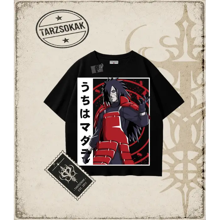 Naruto Anime Baskılı Oversize Unisex Tişört