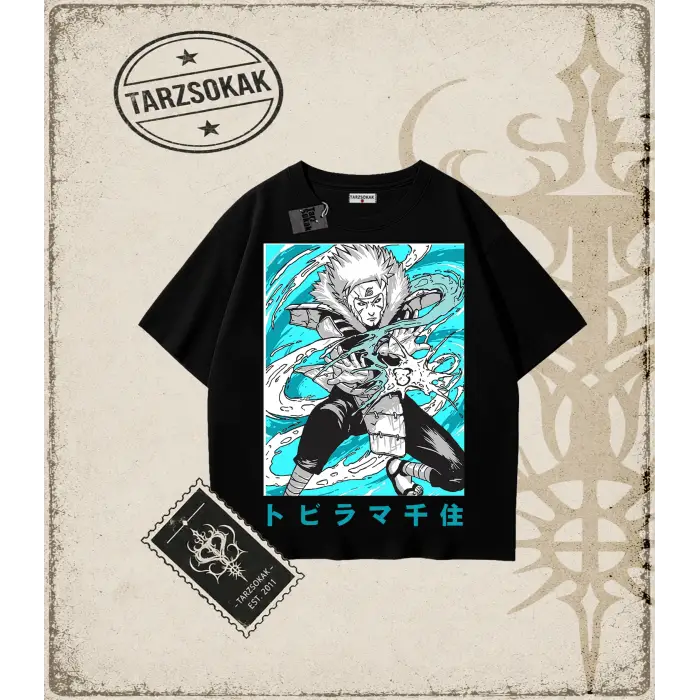 Naruto Anime Baskılı Oversize Unisex Tişört