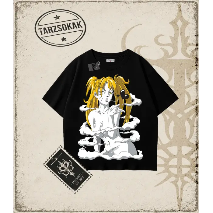 Naruto Anime Baskılı Oversize Unisex Tişört