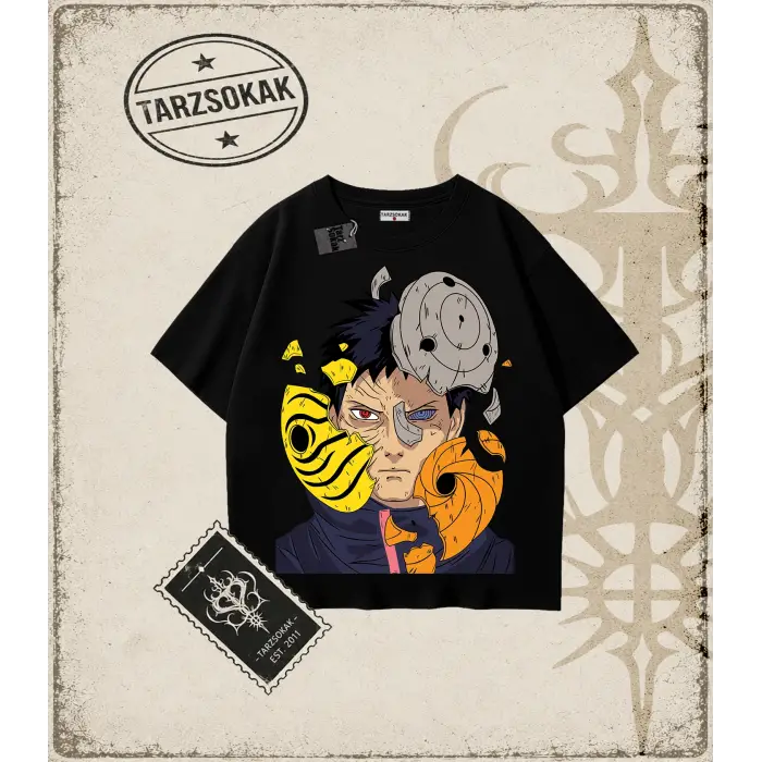 Naruto Anime Baskılı Oversize Unisex Tişört