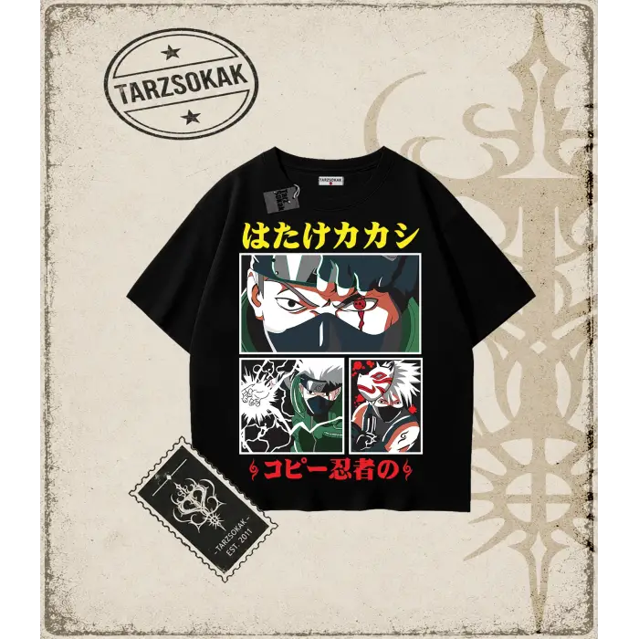 Naruto Anime Baskılı Oversize Unisex Tişört
