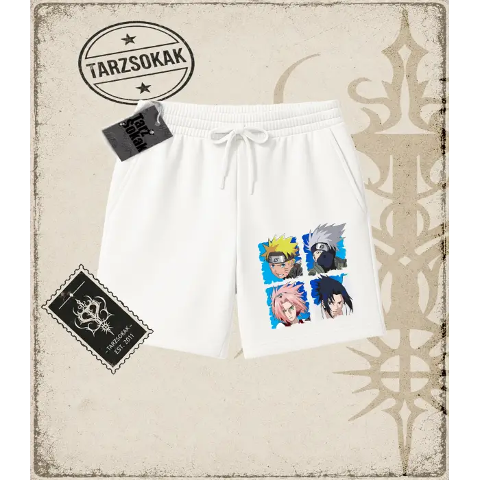 Naruto Anime Baskılı Unisex Şort