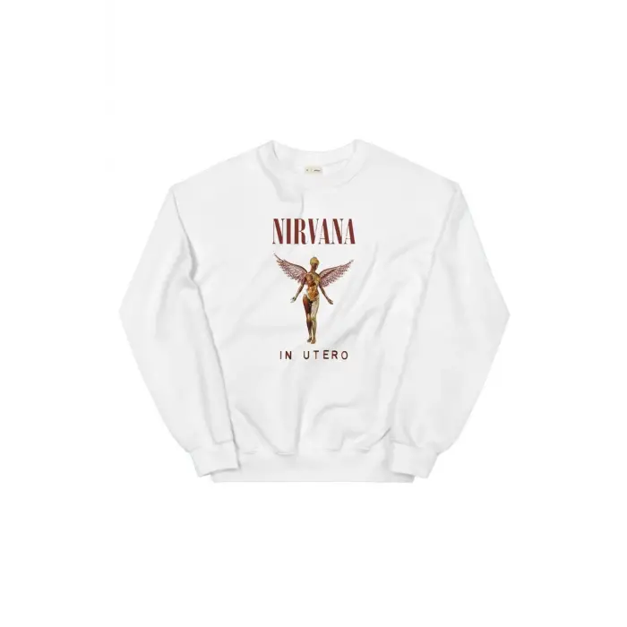 Nirvana Sweatshirt Beyaz