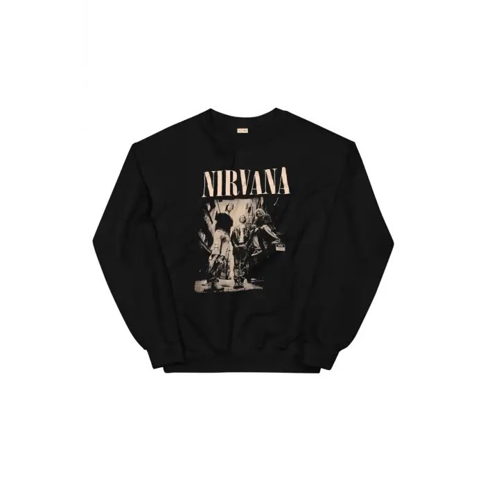Nirvana Sweatshirt Siyah