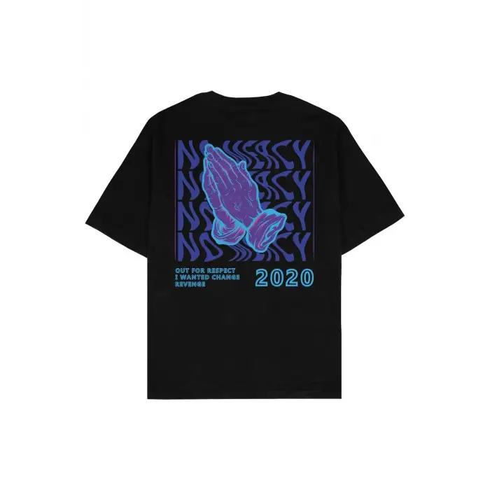 No Mercy Siyah Oversize Unisex T-shirt