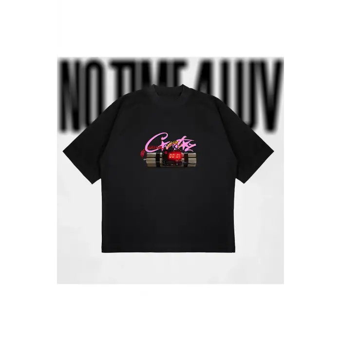 No Time 4 Luv Oversize Unisex Pamuklu Nefes Alan Kalın Kumaşlı