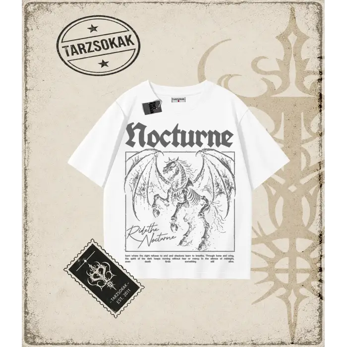 Nocturne Oversize Unisex Tişört