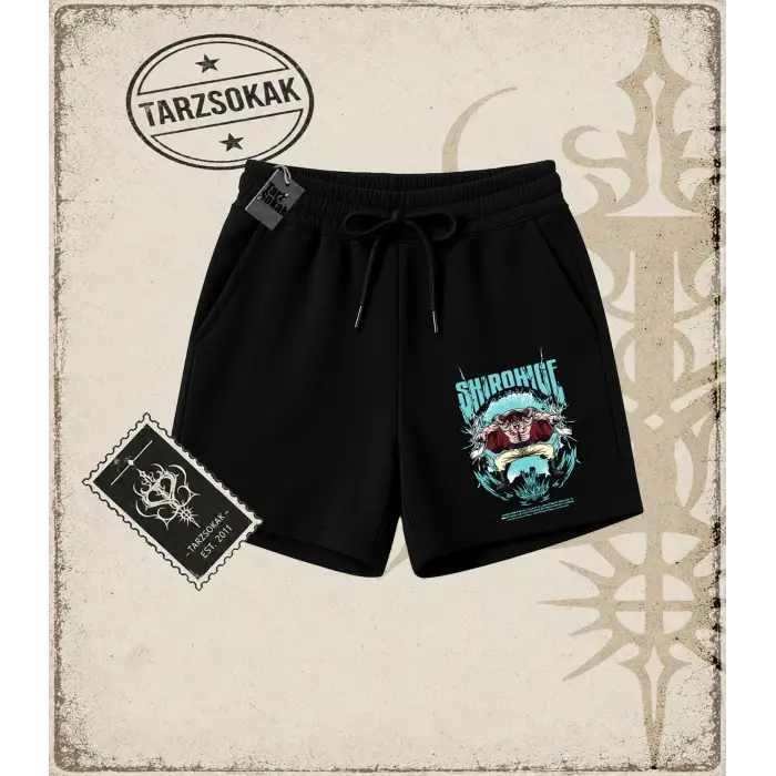 One Piece Anime Karakterleri  Unisex Şort Beyaz
