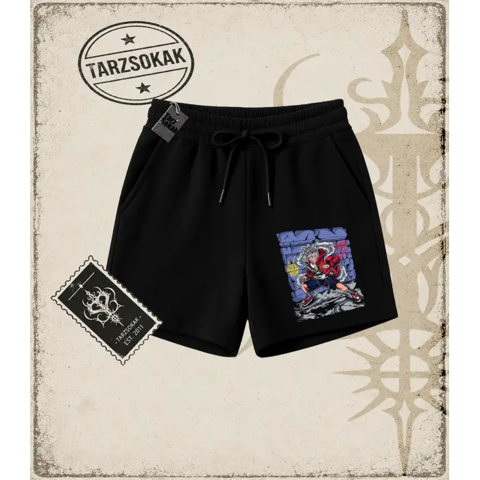 One Piece Anime Karakterleri  Unisex Şort Beyaz