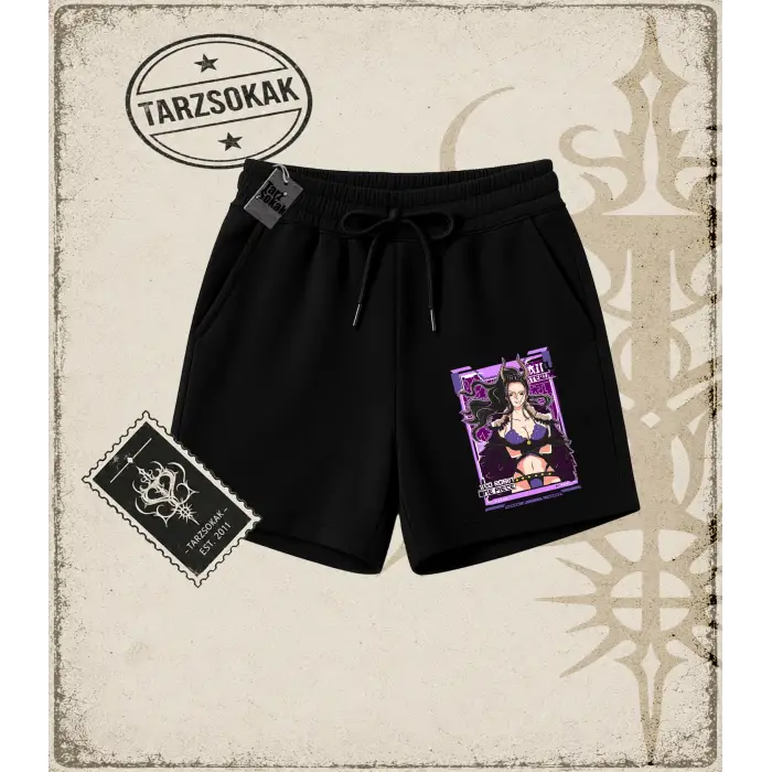 One Piece Anime Karakterleri  Unisex Şort Beyaz