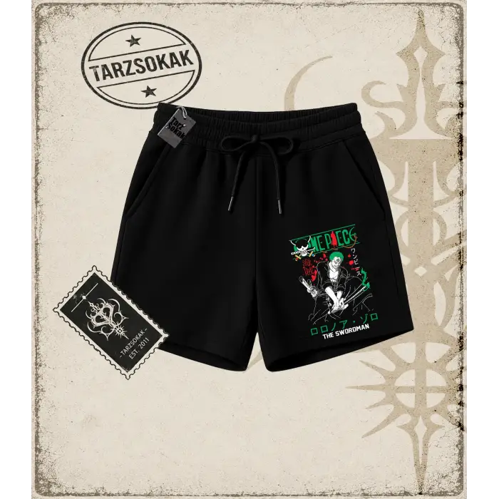 One Piece Anime Karakterleri  Unisex Şort Beyaz