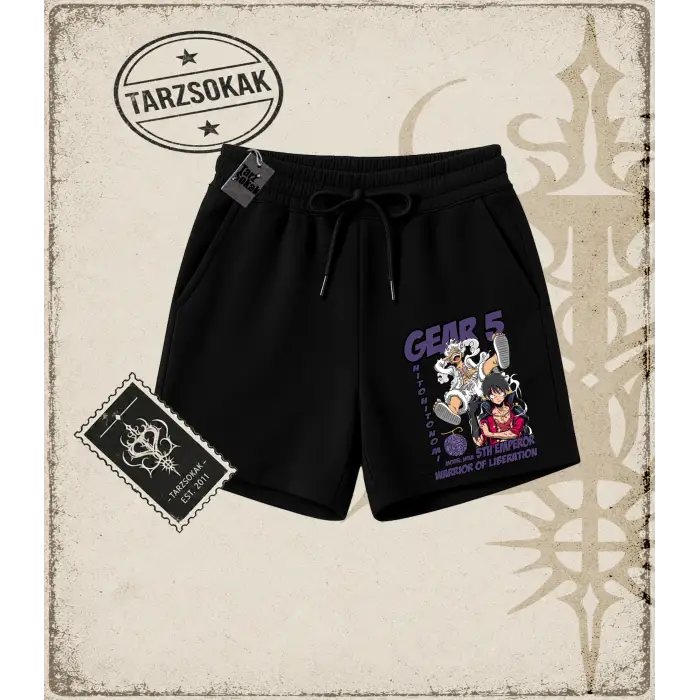 One Piece Anime Karakterleri  Unisex Şort Beyaz