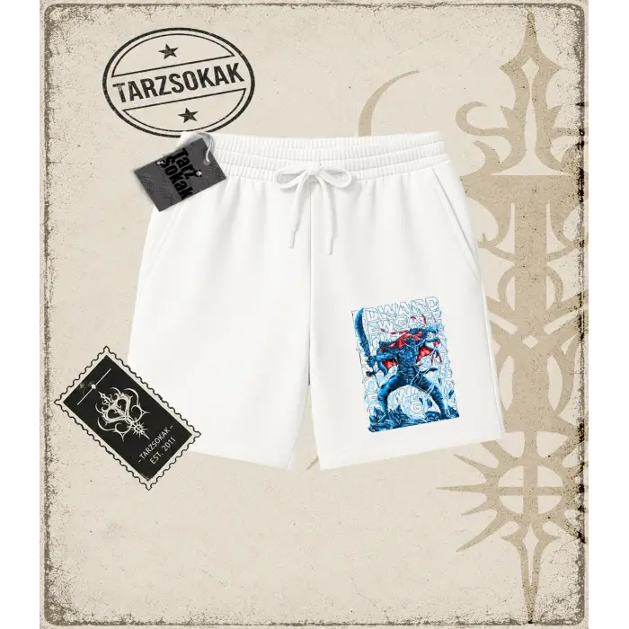 One Piece Anime Karakterleri  Unisex Şort Beyaz