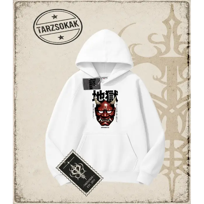 ONI   Oversize Unisex Kapşonlu Sweatshirt