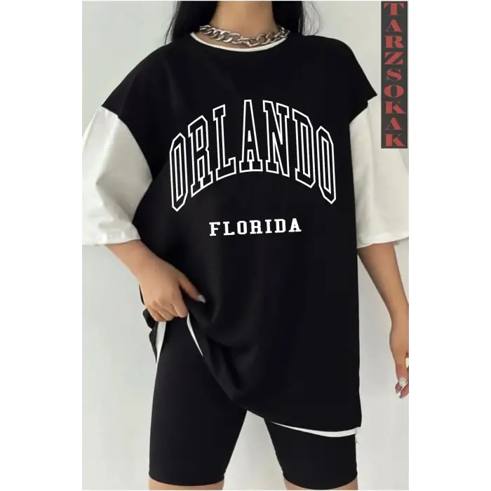ORLANDO Siyah Oversize Çift Renk