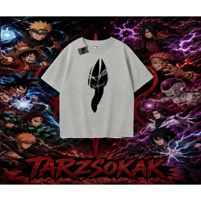 Orochimaru Naruto Anime Karakter Oversize Unisex Tişört Beyaz