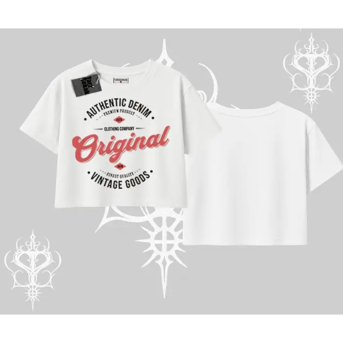 Oversize Crop Tshirt Authentic Denim Original