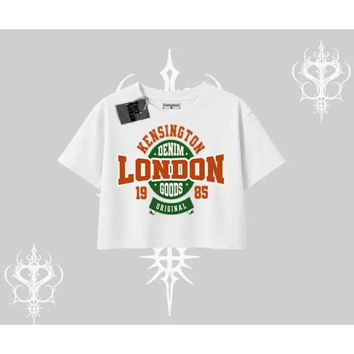 Oversize Crop Tshirt London Denim 1985