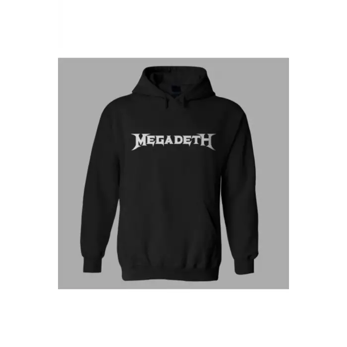 Oversize Megadeth Siyah Hoodie