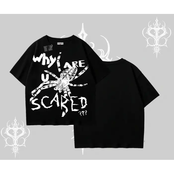 Oversize Tişört Why are u Scared - Çocuk