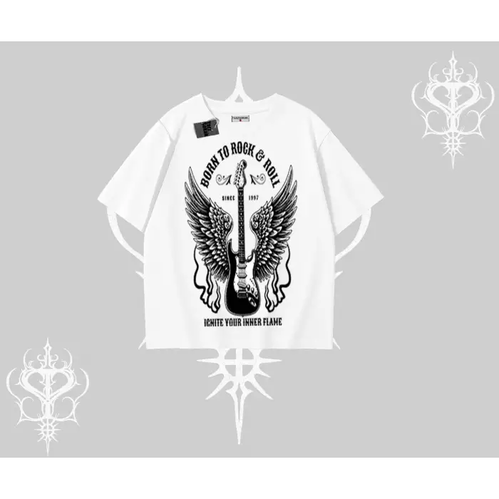 Oversize Tshirt Born to Rock Eternal Flame Legacy