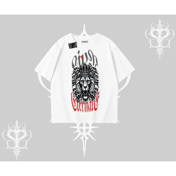 Oversize Tshirt Crowned Lion Rock Authority Myth